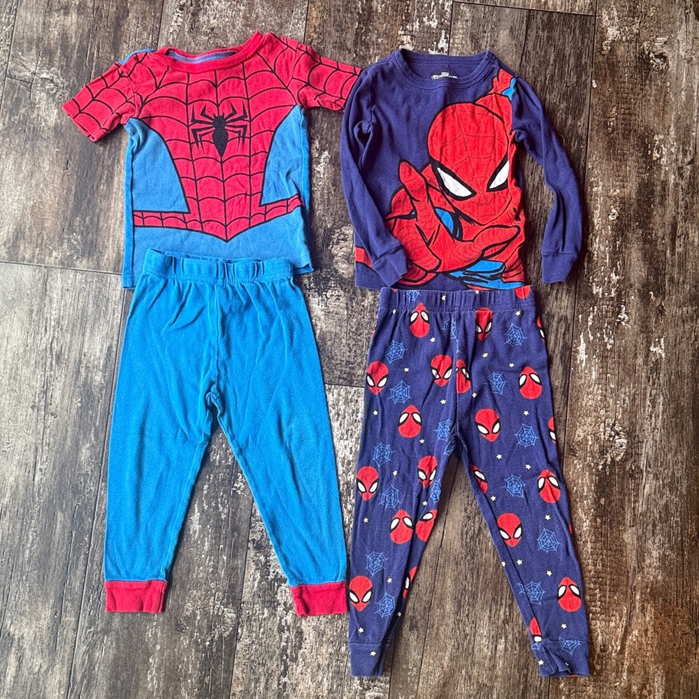 Marvel Spider-Man Kids Pajama Set - Pink and Blue